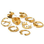 Liquid Gold Crown Ring