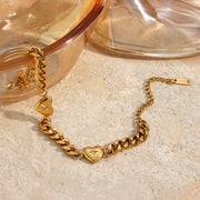 Radiant Oceanic Elegance Gold Bracelet