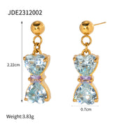 Zircon Pendant Earrings Set