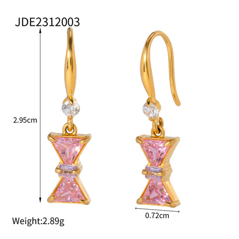 Zircon Pendant Earrings Set