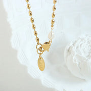 Parisian 18k Gold Beaded Necklace