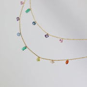 Zirconia Colorful Necklace