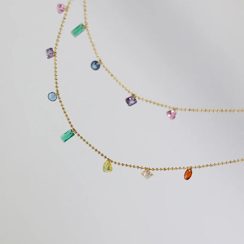 Zirconia Colorful Necklace