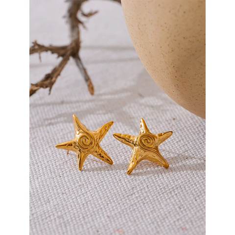 Golden Stud Earring