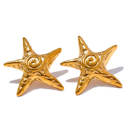 Golden Stud Earring