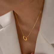 Plated Irregular Snake Chain Necklace