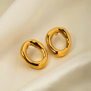 Stainless Steel Color Hoop Earrings