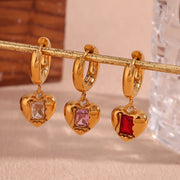 Radiant Romance - 18K Gold Plated Heart