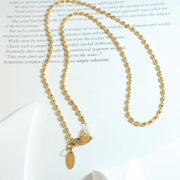 Parisian 18k Gold Beaded Necklace