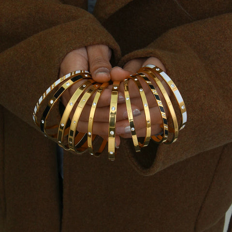 Eternal Splendor Gold Plated Cuff