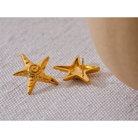 Golden Stud Earring