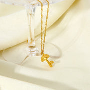 Plated Mushroom Pendant Necklace