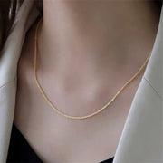 Criberg Gold Chain 1 Sparkling Clavicle Chain Necklace 969297_P7BQJA4