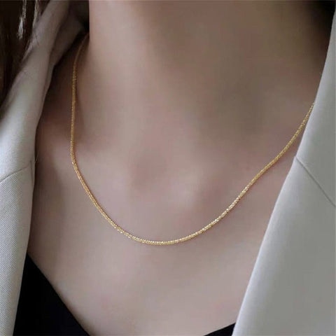 Criberg Sparkling Clavicle Chain Necklace