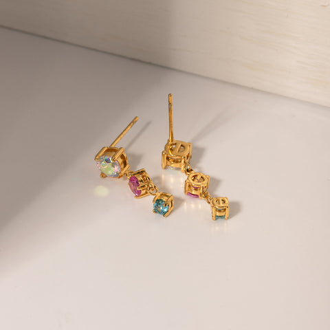 Zircon Pendant Earrings Set